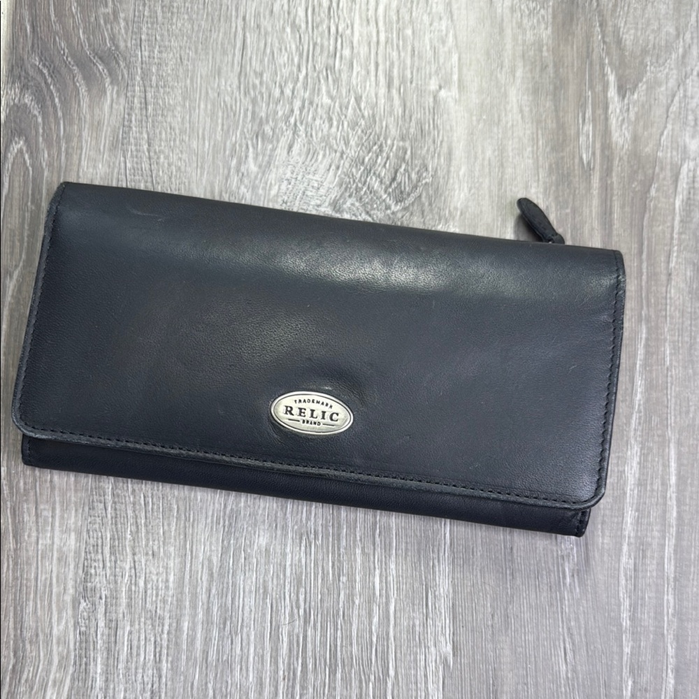 Relic Black Leather Wallet